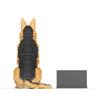 German Shepherd Dog Micro Building Blocks Toy - Simulation Animal Ornament Gift for Kids