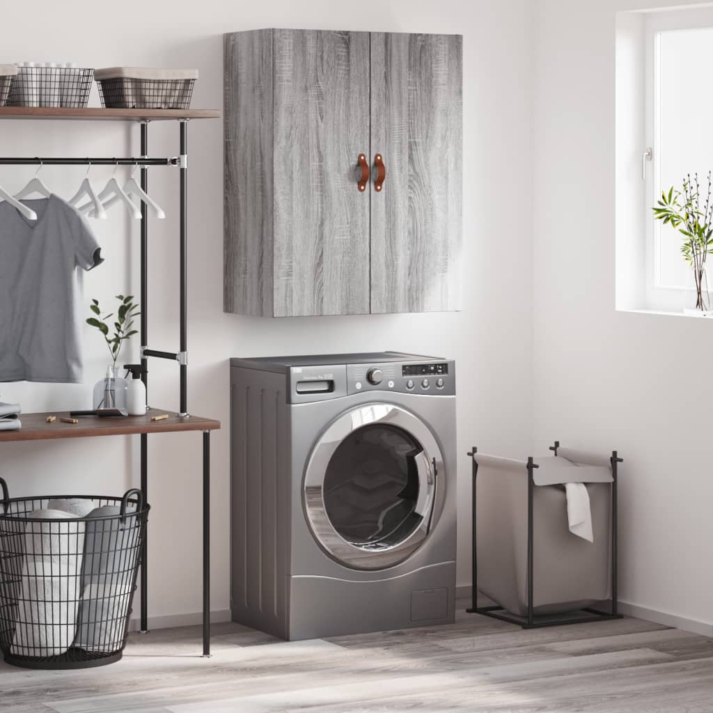 Wall Cabinet Gray Sonoma 69.5 X 34 X 90 Cm