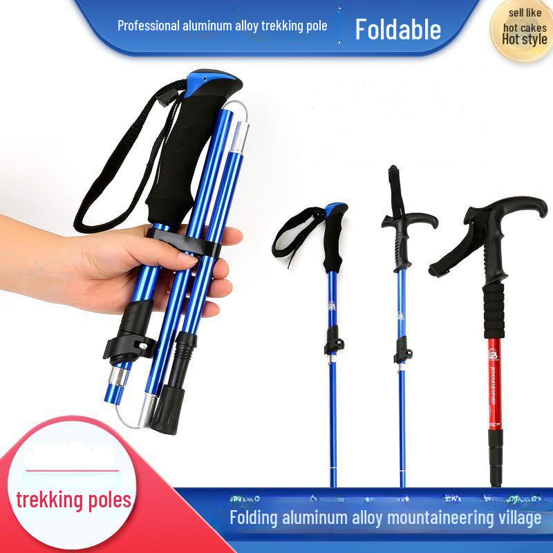 Teleskop-Falt-Trekkingstock aus Aluminiumlegierung