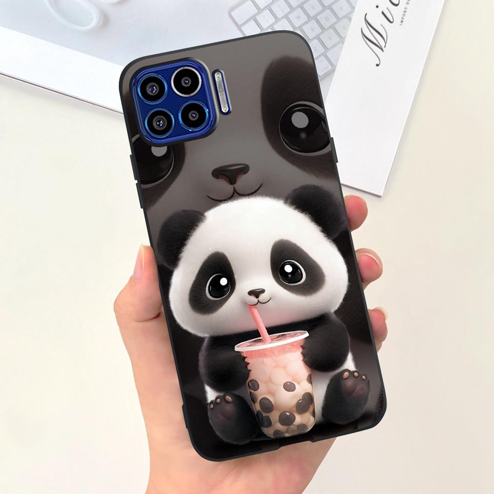 For Motorola One Vision One Macro Case Cute Fashion Girly Cartoon Painting Funda Etui For Motorola One 5G Soft TPU Silicone Case