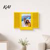 Hidden Key Storage Shelf Holder with Shelf, Mediterranean-Style Window Frame Photo Vacation Style Home Decoration Display Stand, Functional