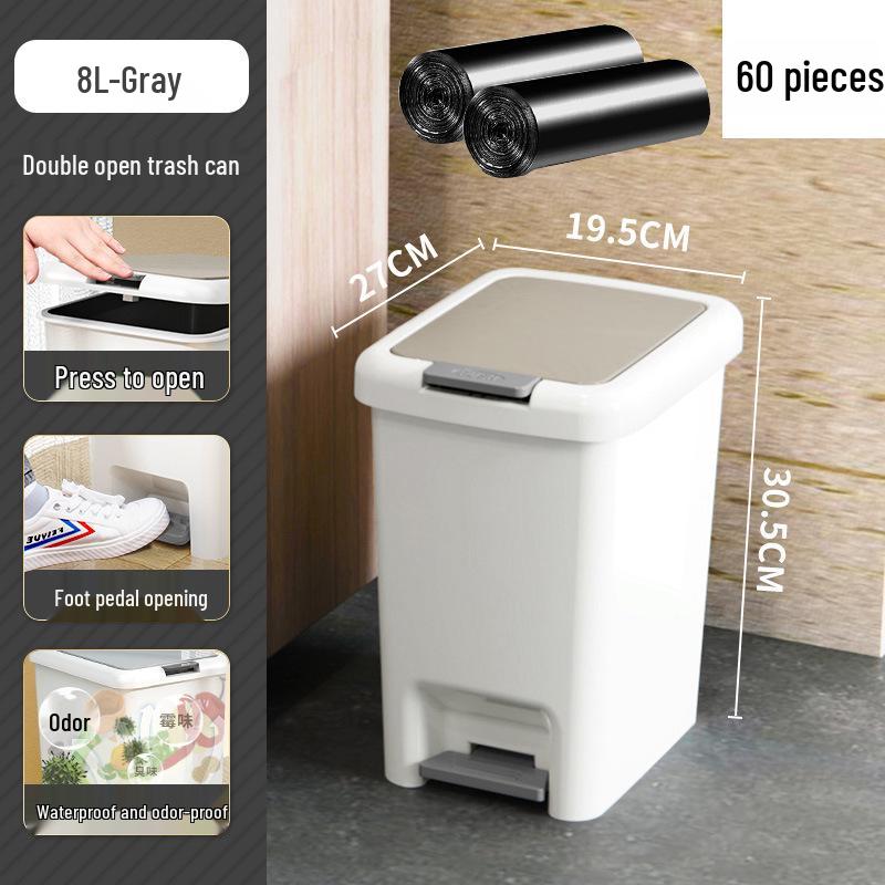 "Coș de gunoi cu pedală Sufengshang pentru bucătărie, baie și dormitor"