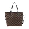 [Używana] Torba Tote Neverfull Mm z powlekanego płótna w kratę ze skórzanymi wykończeniami - Bardzo Dobra #L9WTK0