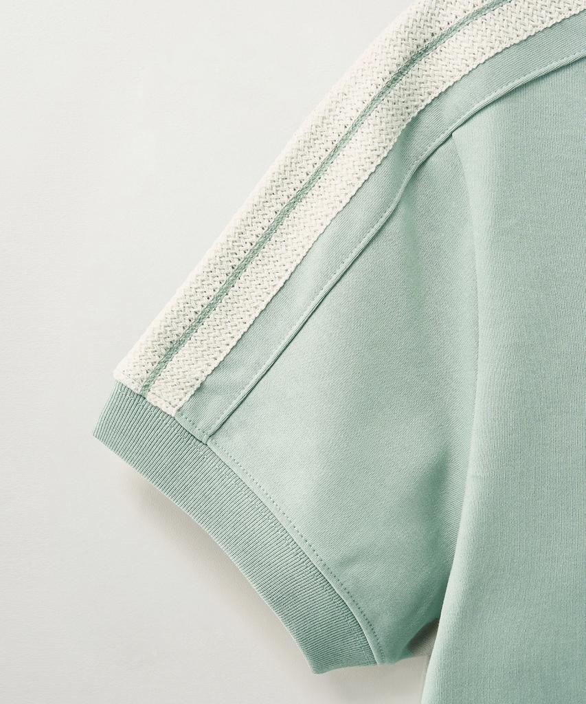 Seteo (W) Lawton Crop Half Sweatshirt Khaki