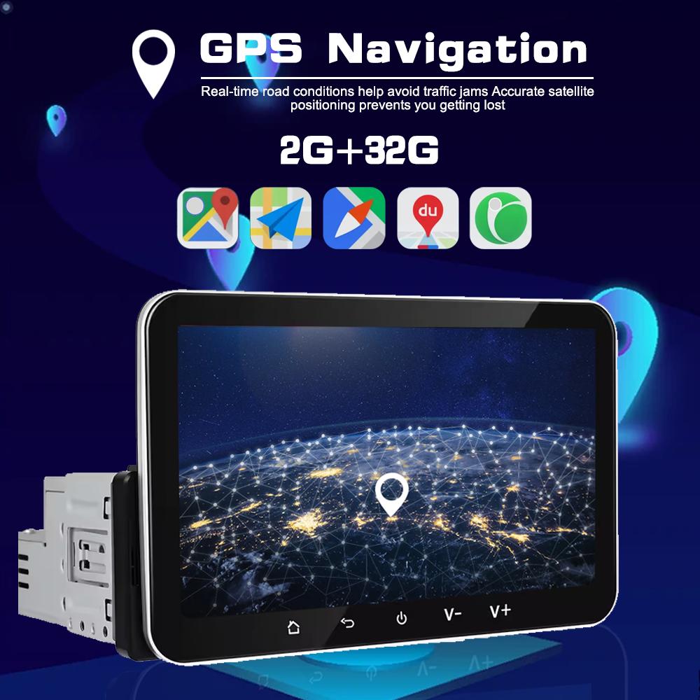 Wireless Apple Carplay and Android Auto Multimedia Player Single Din Universal 7 Inch Benz Style Touch Screen GPS Navigation FM