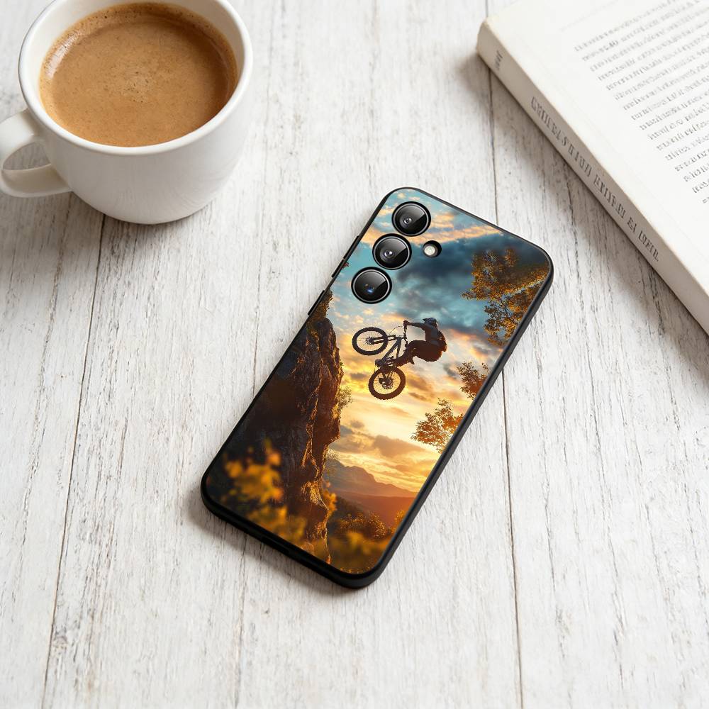 

Чехол для телефона D-Downhill MTB для Samsung Galaxy A73,A72,A71,A70,A53,A52,A51, Мягкий силиконовый черный чехол Samsung a50 30s 50s