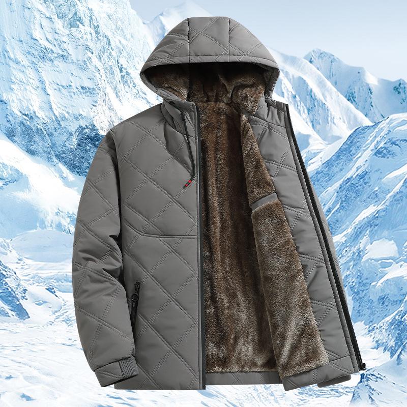 

Новая осенне-зимняя флисовая куртка с капюшоном и утеплителем, мужская, большого размера, свободная куртка с утеплителем, модная повседневная куртка с утеплителем, верхняя одежда, мужская одежда M