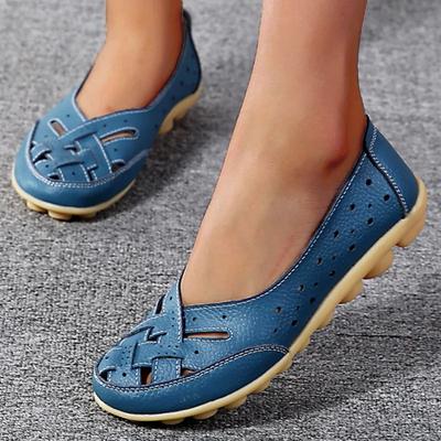 Sapatos Femininos Para O Verão Sapatos Rasos De Couro Macio Sapatos Baixos Sem Cadarço Sapatos Casuais Femininos Mocassins Respiráveis Sapatos De Amamentação Mujer