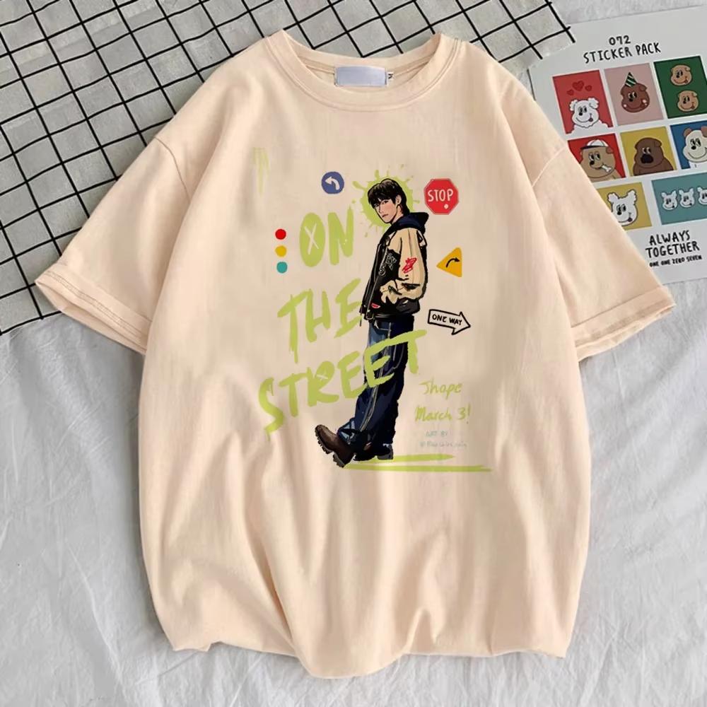 Jhope T-shirt Women Comfortable Pop Culture Korean Clothes Graphic T Shirt Colorful Comfortable Classic Breathable Grunge Anime
