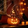 Dekorative LED-Lichter für Fensterbänke Halloween Kürbis Nachtlicht, Harz Drachen Tischlampe, Hexe Stimmungslicht Partyhut Schwarze Katze Krähe Lampe