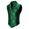 Men's Paisley Victorian Vest Steampunk Waistcoat Slim Fit Fitted Collar Formal Casual Retro Elegant Custom