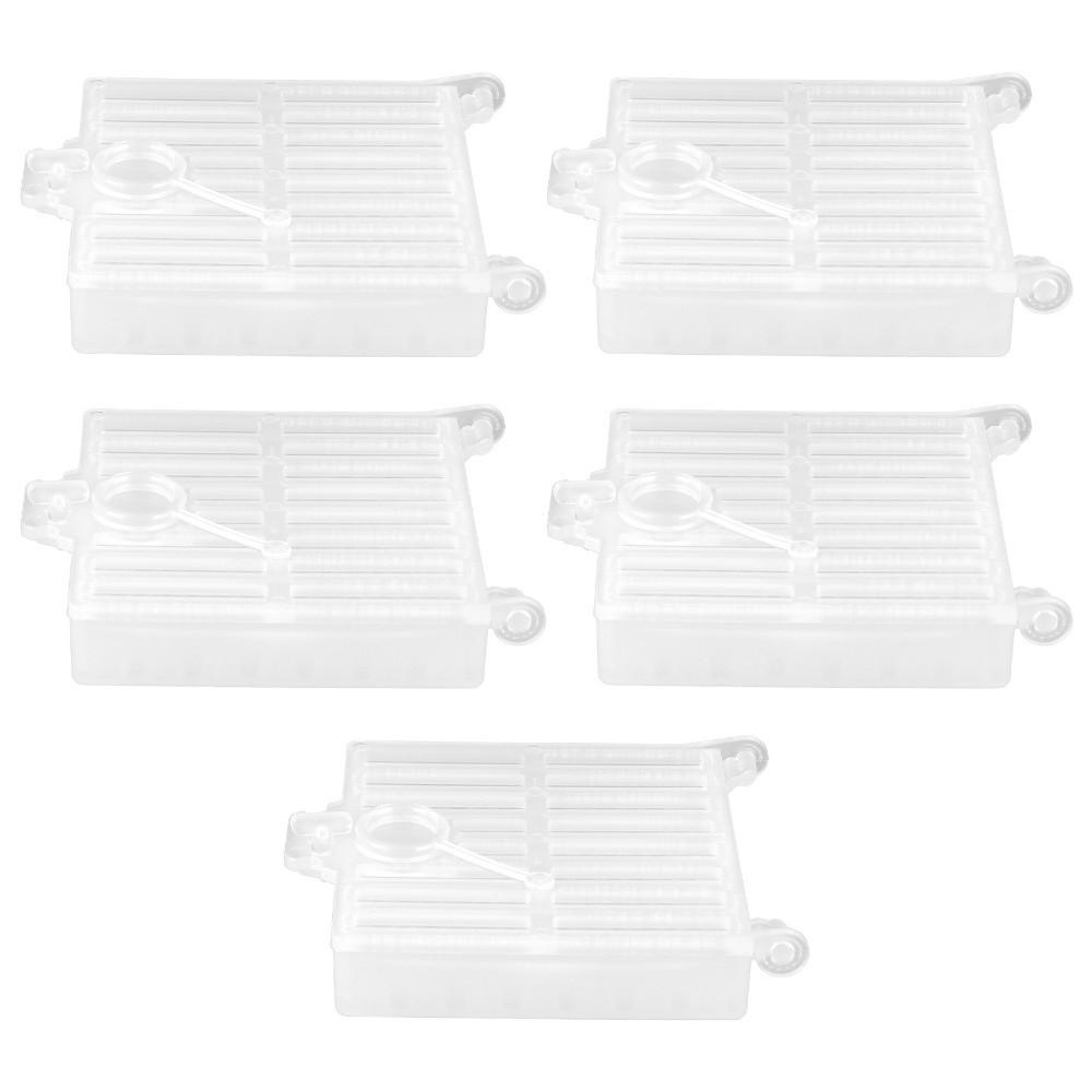 5Pcs Ventilated Queen Rearing Cage Plastic Queen Bee Cage Queen Transport Cage Queen Bee Transport