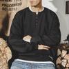 American 30G Heavy Sweater Men'S Autumn Trend Brand British Gentleman Henry Collar Top Men