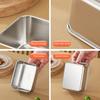 Stainless Steel Lunch Box with Lid Airtight Square Bento Box for Meal Prep Lunch Refrigerator Stackable Oven Safe Food Storage Container