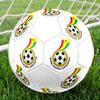 Ghana National Football Logo Size 5 Soccer Ball, Machine-Stitched PVC, Durable & High Bounce, All Ages Fit, Fan Merchandise, Matches & Outdoor Use.