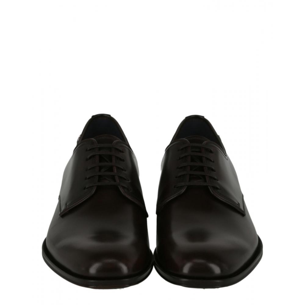 Salvatore Ferragamo Pershore Leather Derby Brown