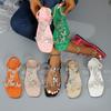 Open-toed Sandals New Women's Flat Butterfly Sandals European and American Style Foot-fitting Beach Sandals