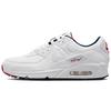 Air Max 90 Women's White/Navy-Red Air Cushioning Casual Shoes DJ5414-100