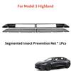 For Tesla Model 3 Highland 2024-2025 Model Y Juniper 2025 ABS Front Grill Guard Mesh Air Inlet Vent Cover Car Bumper Accessories