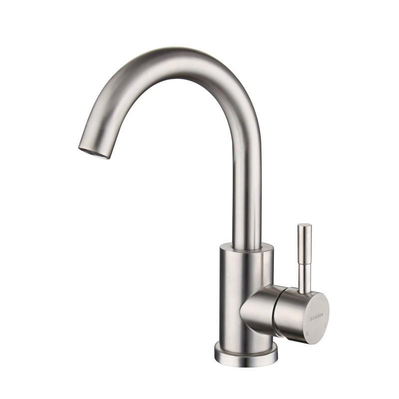 Stainless steel kitchen faucets - cold and hot water