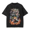 Demon Slayer Tokito Muichiro Mist Breathing Printed Tshirt Mens and Womens Washed Tshirt High Quality Vintage Cotton Tshirt