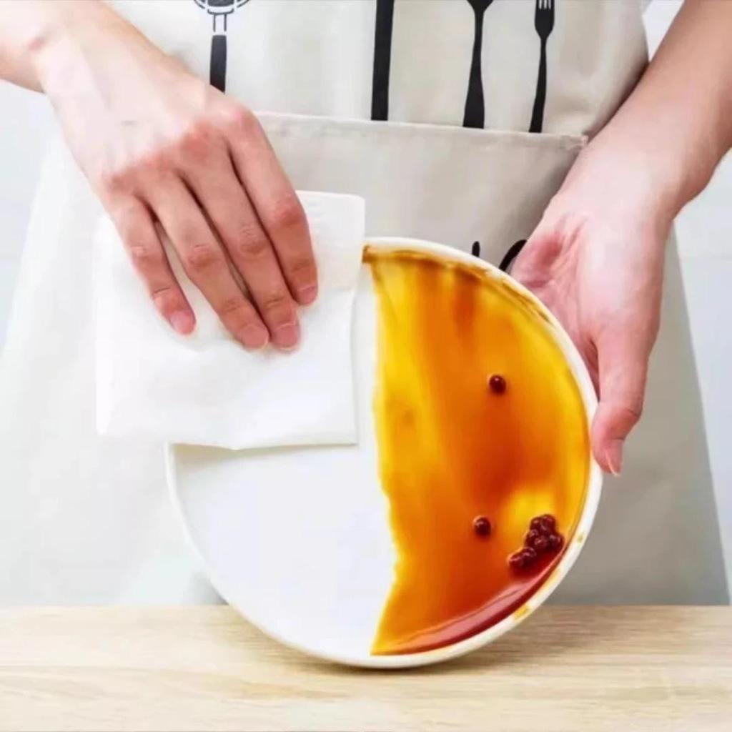 Zesílená nepřilnavá olejová drátěnka: Opakovaně použitelný, Jednorázový, Dvojí použití pro mokré/suché čištění kuchyně