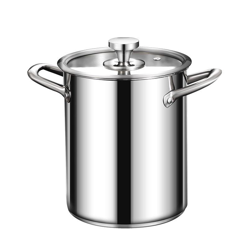 Patelnia ze stali nierdzewnej 304 o dużej pojemności z koszem - Pogłębiona i podwyższona dla wszechstronnego gotowania