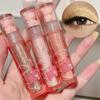 Pearly Glitter Liquid Eyeshadow Stick Long-lasting Lustrous Dewy Finish Light Pink Coral Shade Brightening Skin Tone Face Highlighter Stick