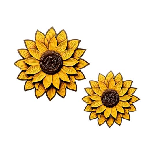 2D Wooden Wall Art Rustic Sunflower/Seagull/Turtle/Peace Bird Wall Decor Farmhouse Wooden Hanging Sign for Kitchen Porch Home Decor