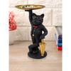 Dog Showpiece for Home Decor Showpiece (11 Inch, Black), Silk(Resin)