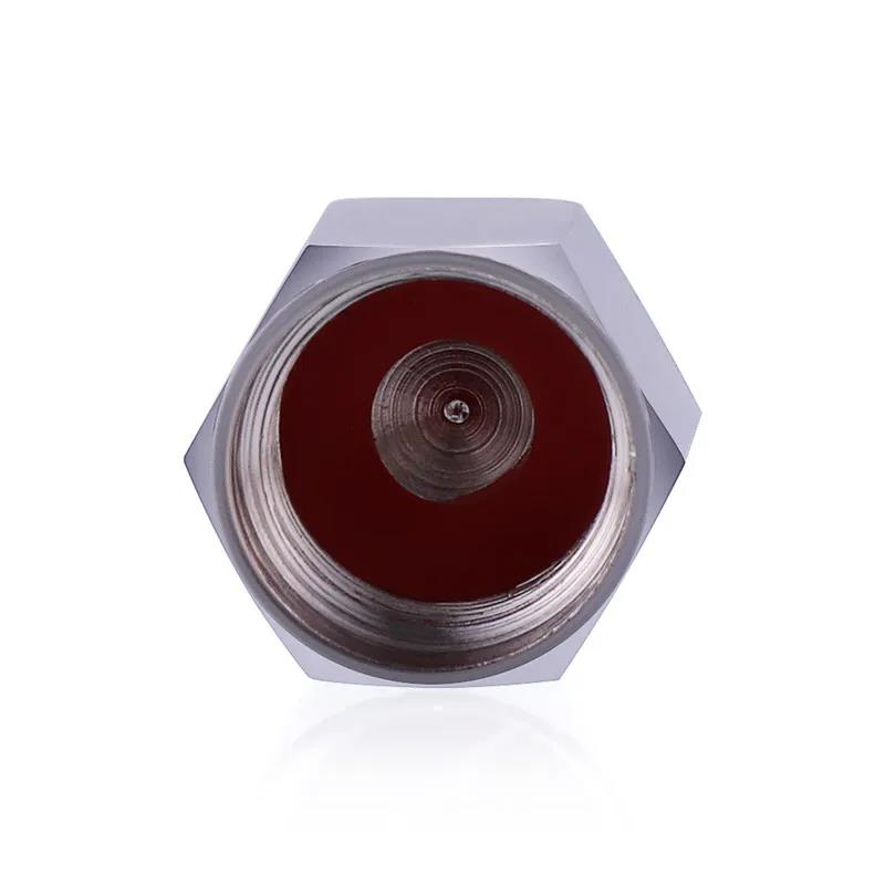 8 Pcs/Pack Tire Valve Caps Silver Premium Metal Rubber Seal Tire Valve Stem Caps Dust Proof Covers Stem Caps1