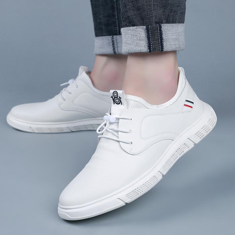 Men's Casual Leather Shoes Soft Sole Non-slip Fashionable Versatile Comfortable One-pedal Leather Shoes