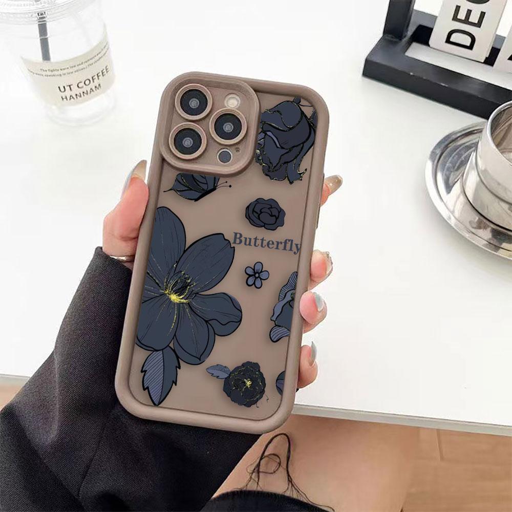 Luxury Butterfly Roses Phone Case For Xiaomi 15 15T 17 14 14T 8 11 12 12T 13 PRO MAX LITE 5GNE TPU Case DIY Shell Cover Funda