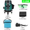 2/3/5 Lines Self-Leveling Laser Level 360° Rotatable Indoor Outdoor Green Radius Alternating Direct Horizontal Vertical Measuring Instruments