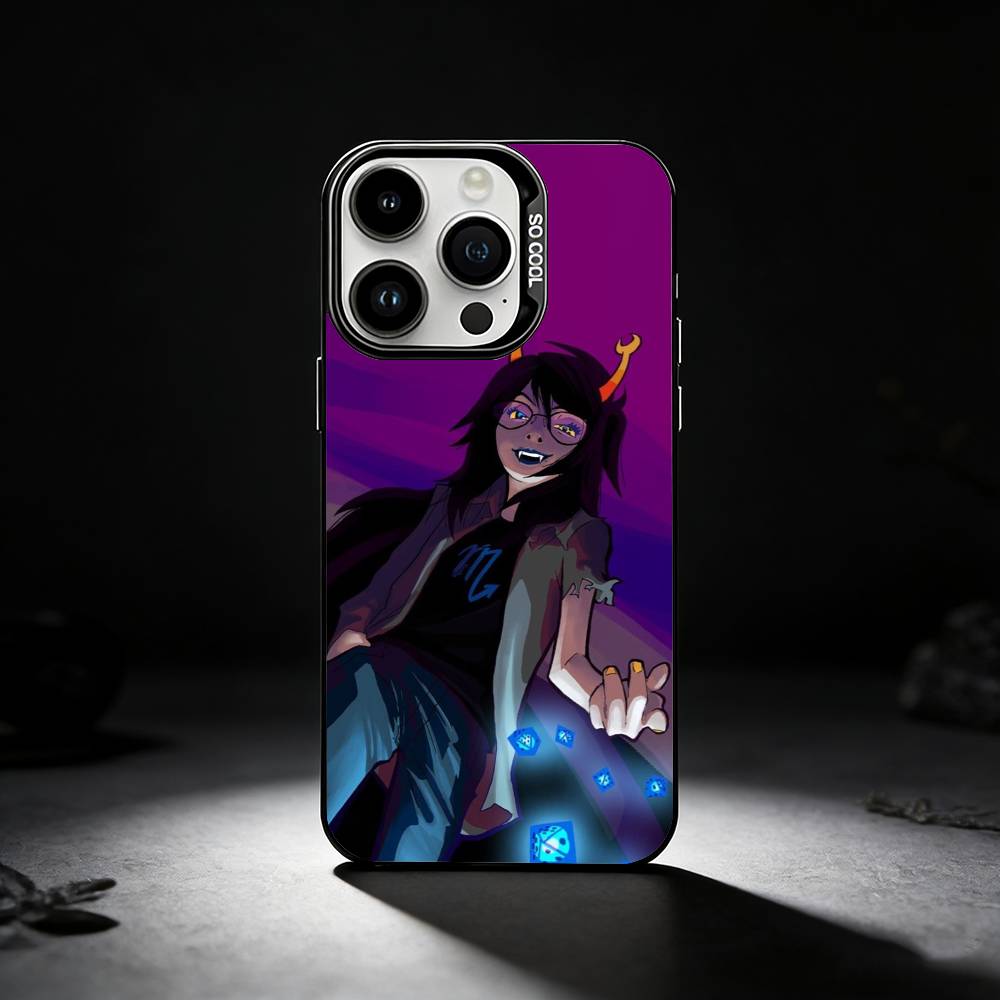 H-Homestuck Vriska Serket Phone Case For iPhone 17,16,15,14,13,12,11 Plus,Pro Max,XS,Colored silver phone case iPhone16pro