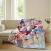 Hyacine Honkai Star Rail Blanket Warm Soft Suitable For Bedroom Sofa Bed Living Room Office Travel Camping Gifts