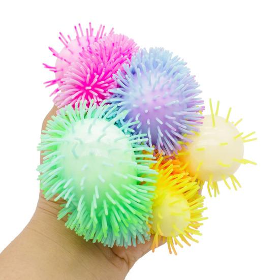 Giocattolo Sfera Pelosa Antistress, Sfera Pelosa Spremibile Fidget Toy in TPR, Giocattolo da Scrivania per Ufficio per Alleviare l'Ansia e Aiutare la Concentrazione, Rilassamento della Mano