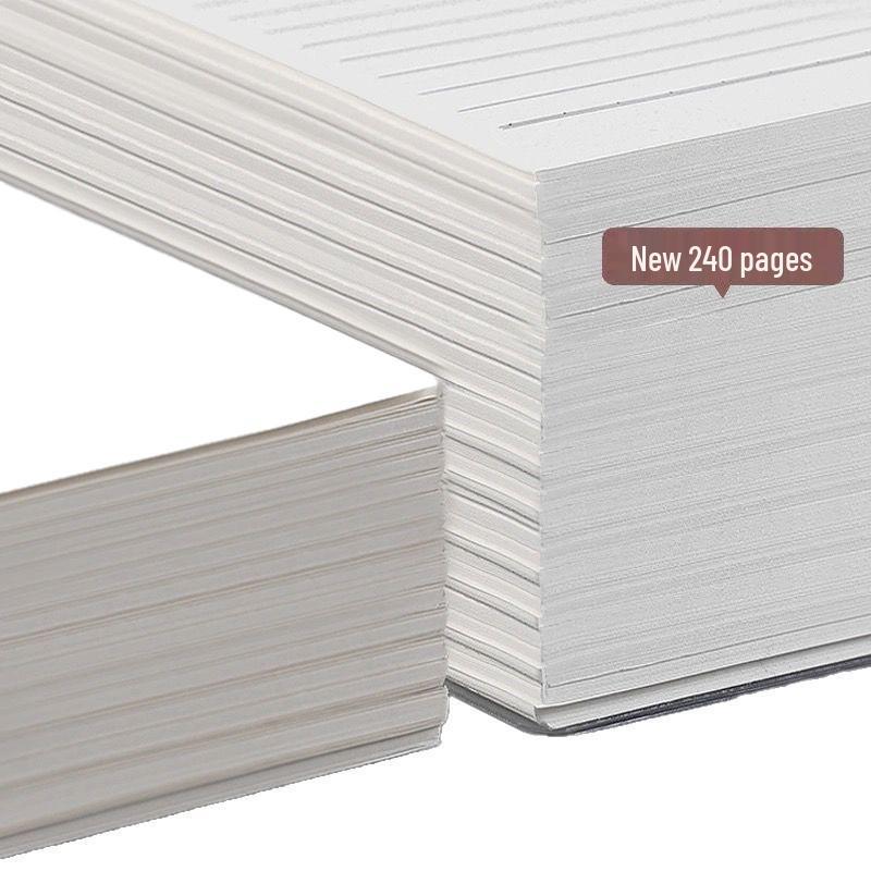 Thick A5/B5 Grid Notebook for Junior & Senior High: Large, Durable, Simple Design