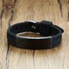 Personalized Silicone Bracelet In Black Watch Strap Band Wrist ID Elite 16mm Stainless Steel ID Tag Engravable Adjustable Bangle