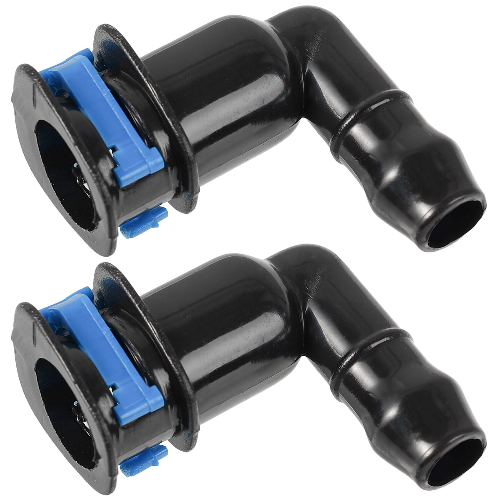 

2x Car Styling Headlight Washer Jet Elbow Connecting Piece 1J0955665E for VW Beetle Eos Jetta Passat Golf Polo A6 A8 TT/TTL чёрный