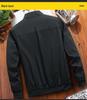 Spring/Autumn 2022 Men's Solid Color Stand Collar Jacket, Large Size Casual Wear