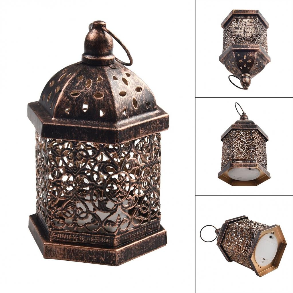 Metal Lanterns Night Light Accessories Home Decoration