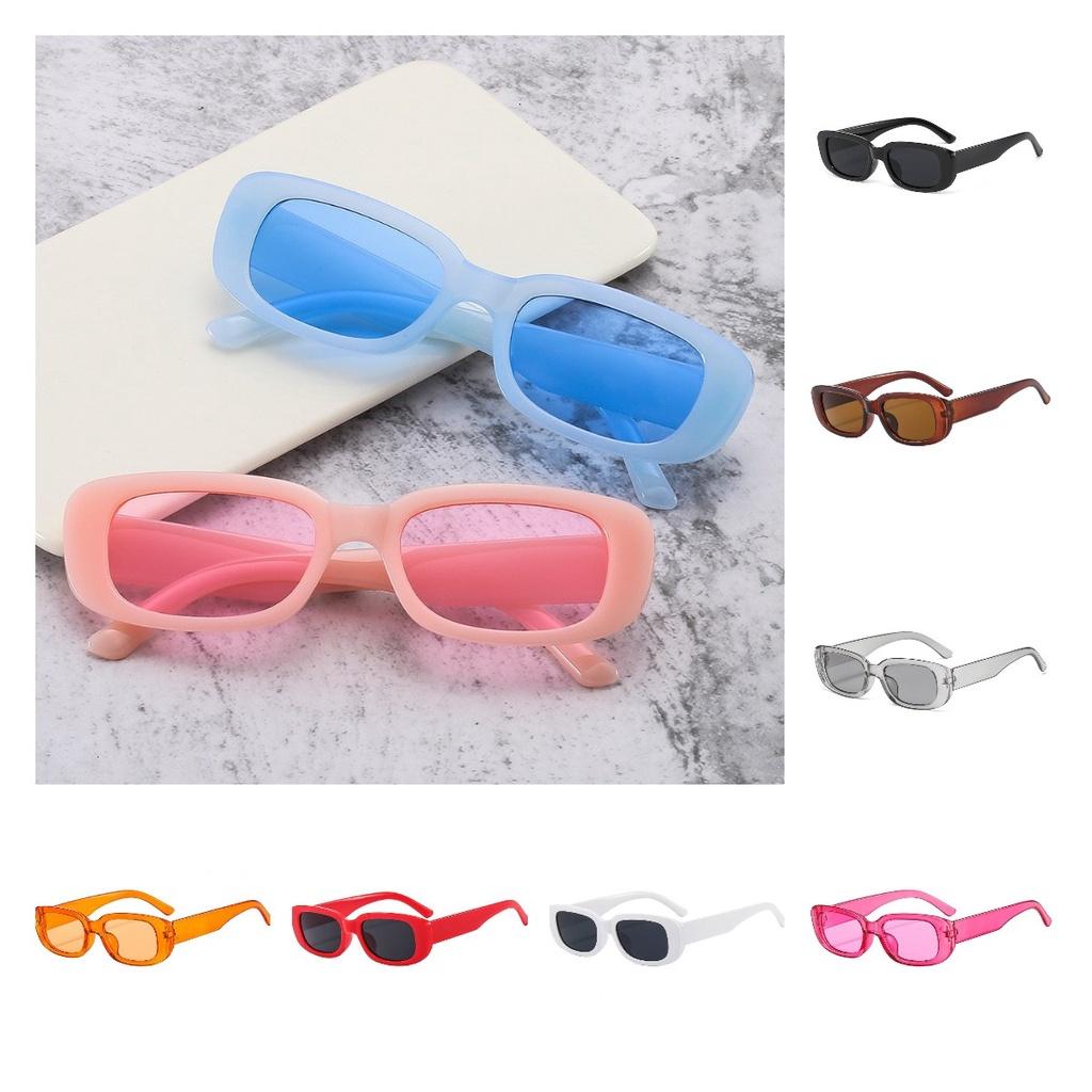 Trendy Candy-colored Square Sunglasses For Outdoor Activities And Fashion Dressing
