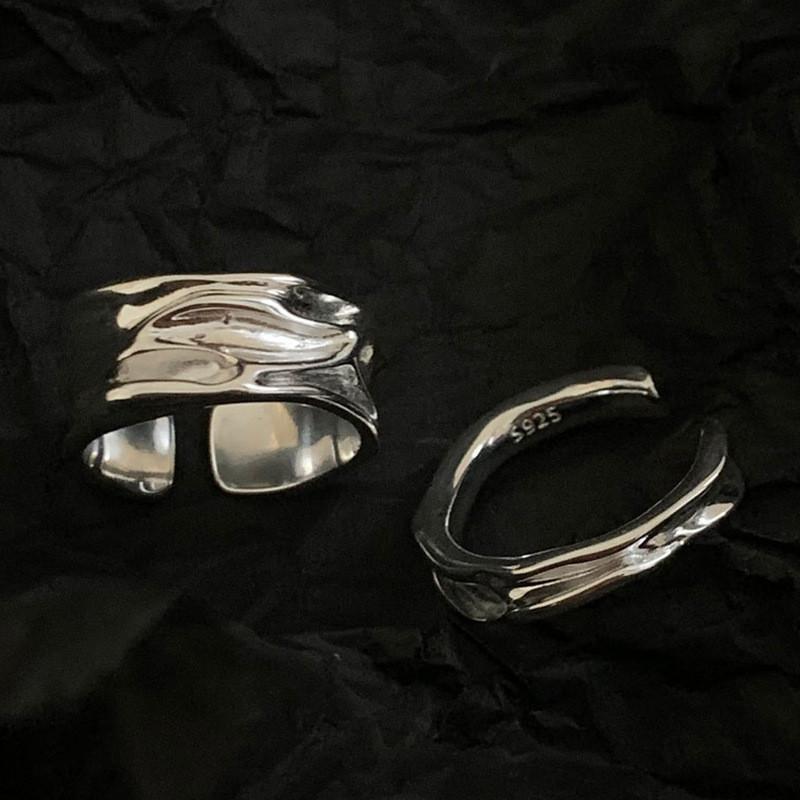 2023 New Minimalist Geometric Wide Ring Adjustable Couples Ring For Men And Women