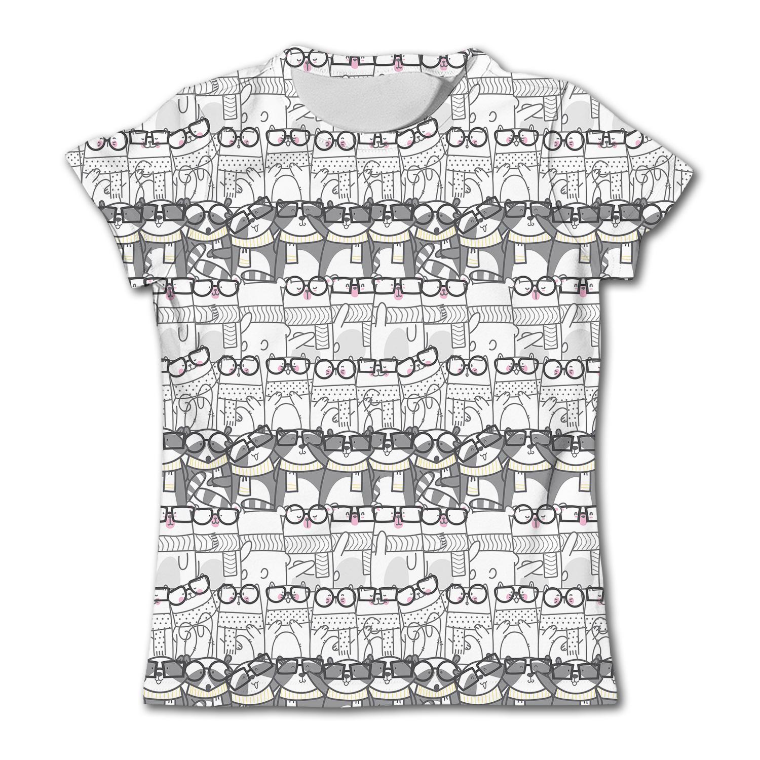 

Children s Clothing Girl T-Shirt Short Sleeve Cute 3D Cartoon Finger Paint Print Kids Summer Clothes Casual Kawaii Girl Clothes 160