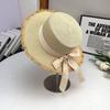 Summer Big Eaves Sunshade Straw Hat Korean Version Face Covering Seaside Vacation Sun Hat Foldable Temperament Spring and Summer Sunscreen Hat Women