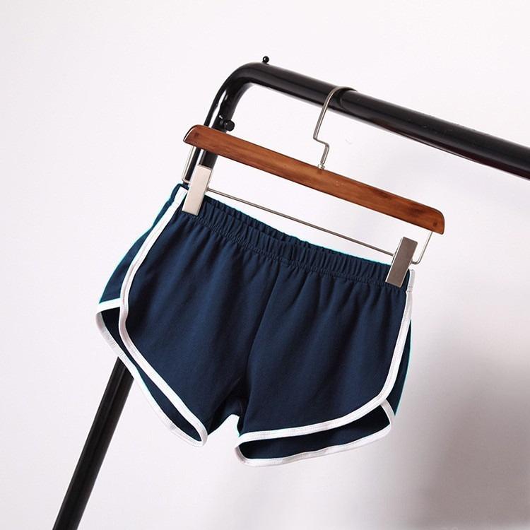 Women Solid Color Sport Shorts Casual Yoga Beach Soft and Comfortable Short Pants