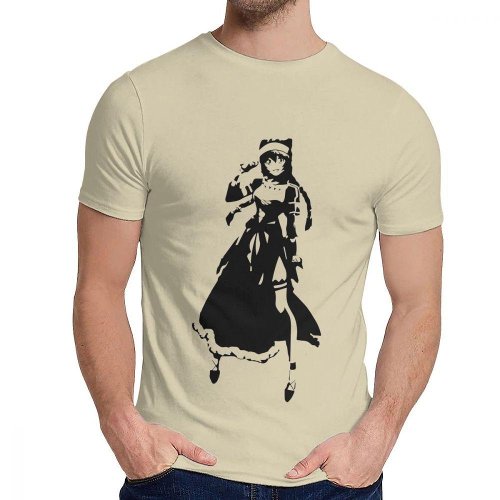 Overlord Lupusregina Beta Anime T-Shirt Lässig O-Ausschnitt 100% Baumwolle Große Größen T-Shirt