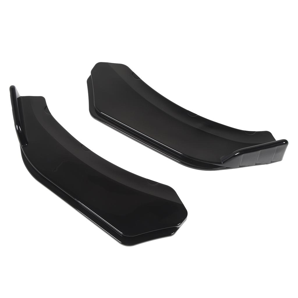 2Pcs Front Bumper Lip Angle 56cm Left And Right Bumper Protector Glossy Black Lip Splitter for Vehicle