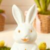 Easter Candlestick Bunny Design Decorative Ornament with Fine Carving Comfortable Hand Feel Artistic Candle Stand Office Table Decor
